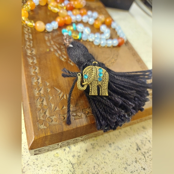 Authentic Handmade Carnelian Mala - Picture 2 of 3